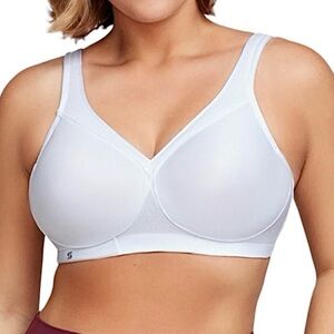 - Glamorise 38C White MagicLift Seamless Sport Bra! NEW!